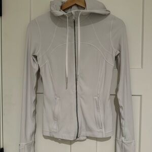 Women's White Hoodie Jacket